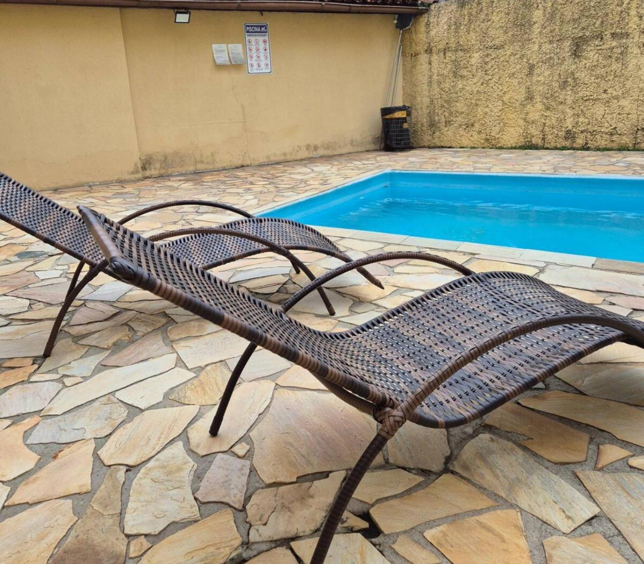 Triplex Piscina Churrasqueira Lava E Seca Wi-Fi E 2 Tvs Em Condominio Com 90M2 No Centro De Ubatuba Zewnętrze zdjęcie